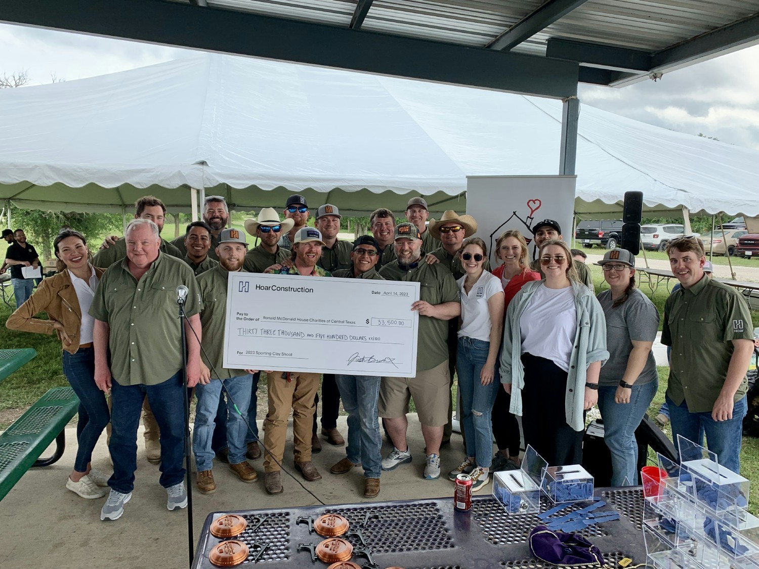 Our team in Austin raised money for the Ronald McDonald House at a clay shoot event.