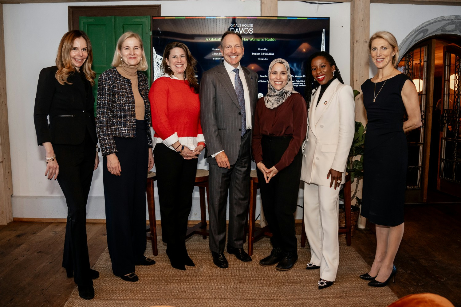 Global leaders gather for the launch of the 2024 Hologic Global Women's Health Index during the WEF conference in Davos.