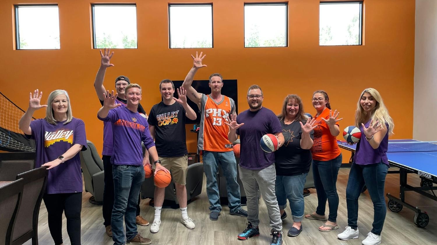 Our resident Suns Basketball Fans celebrating their Phoenix, Arizona pride. 