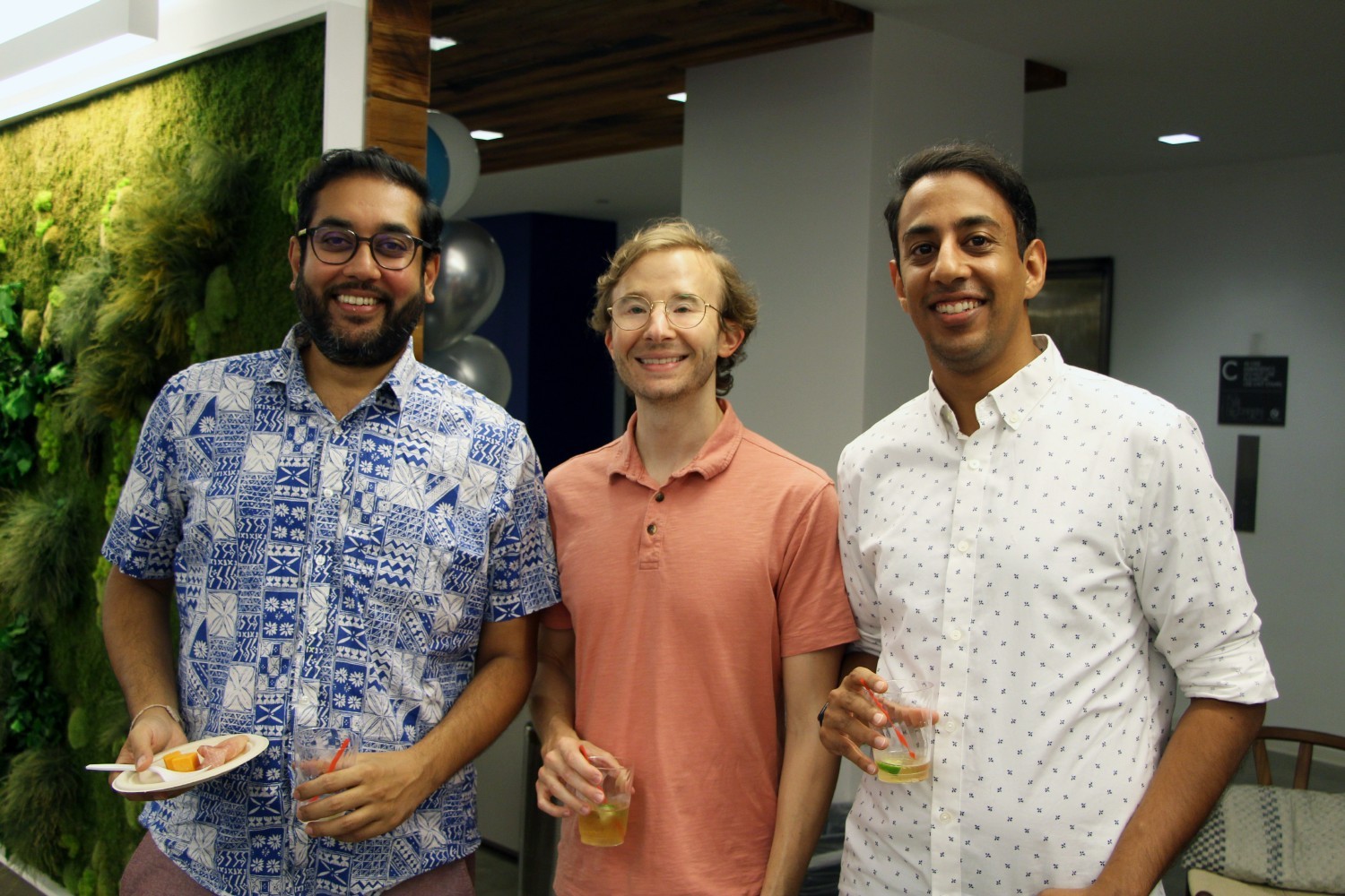 Members of our Engineering Team, including our CTO & Co-Founder Kinesh Patel, pose for a photo at a SevenRooms event.
