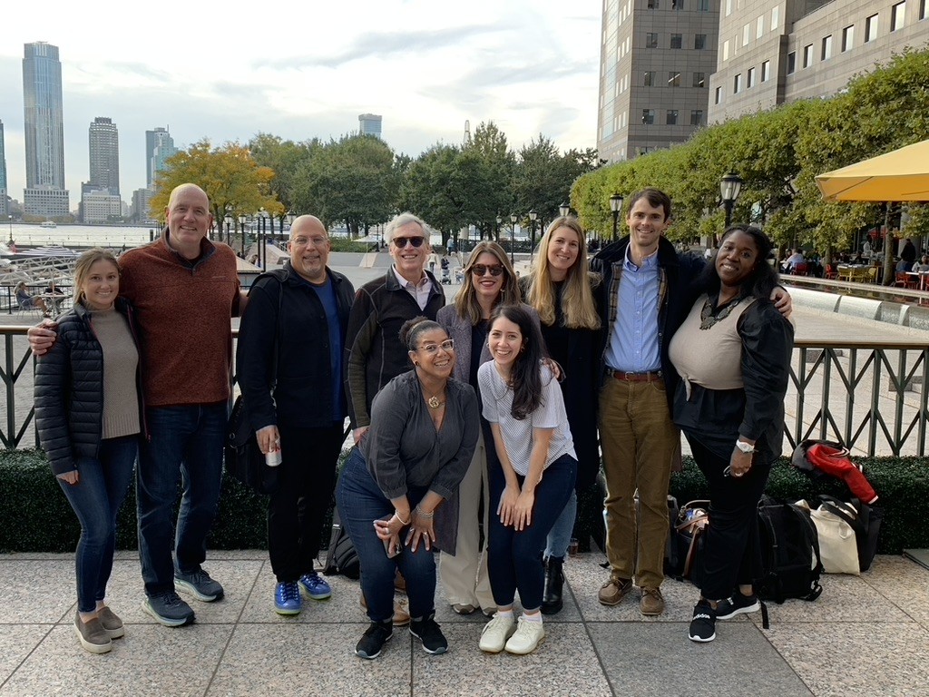 Members of Saatva's Marketing team meeting in New York