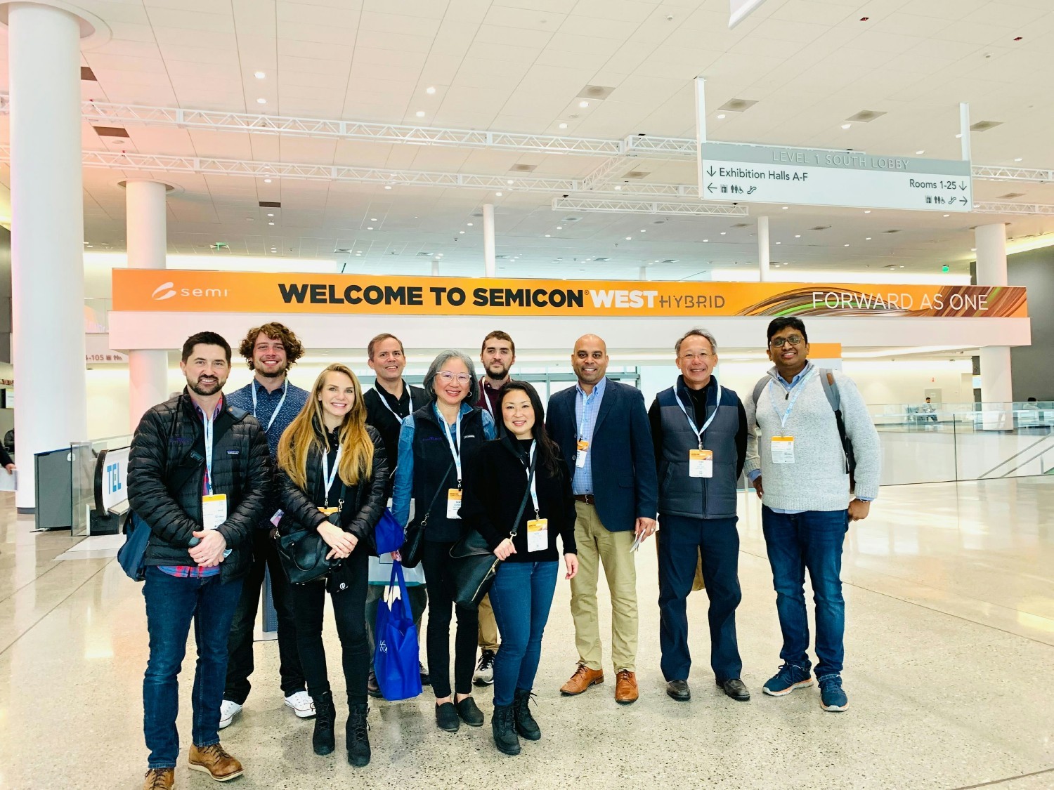 EUV Tech team members pictured at SEMICON West 2022.