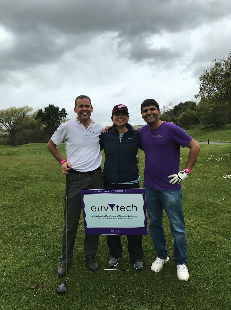 Team members at our sponsored hole for #hersmile's annual golf tournament fundraiser.