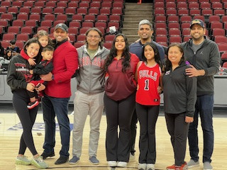 Our CEO Dr. Parikh, and his family at the ARC annual Bulls-Indian Heritage Night event. LOTS of family fun!