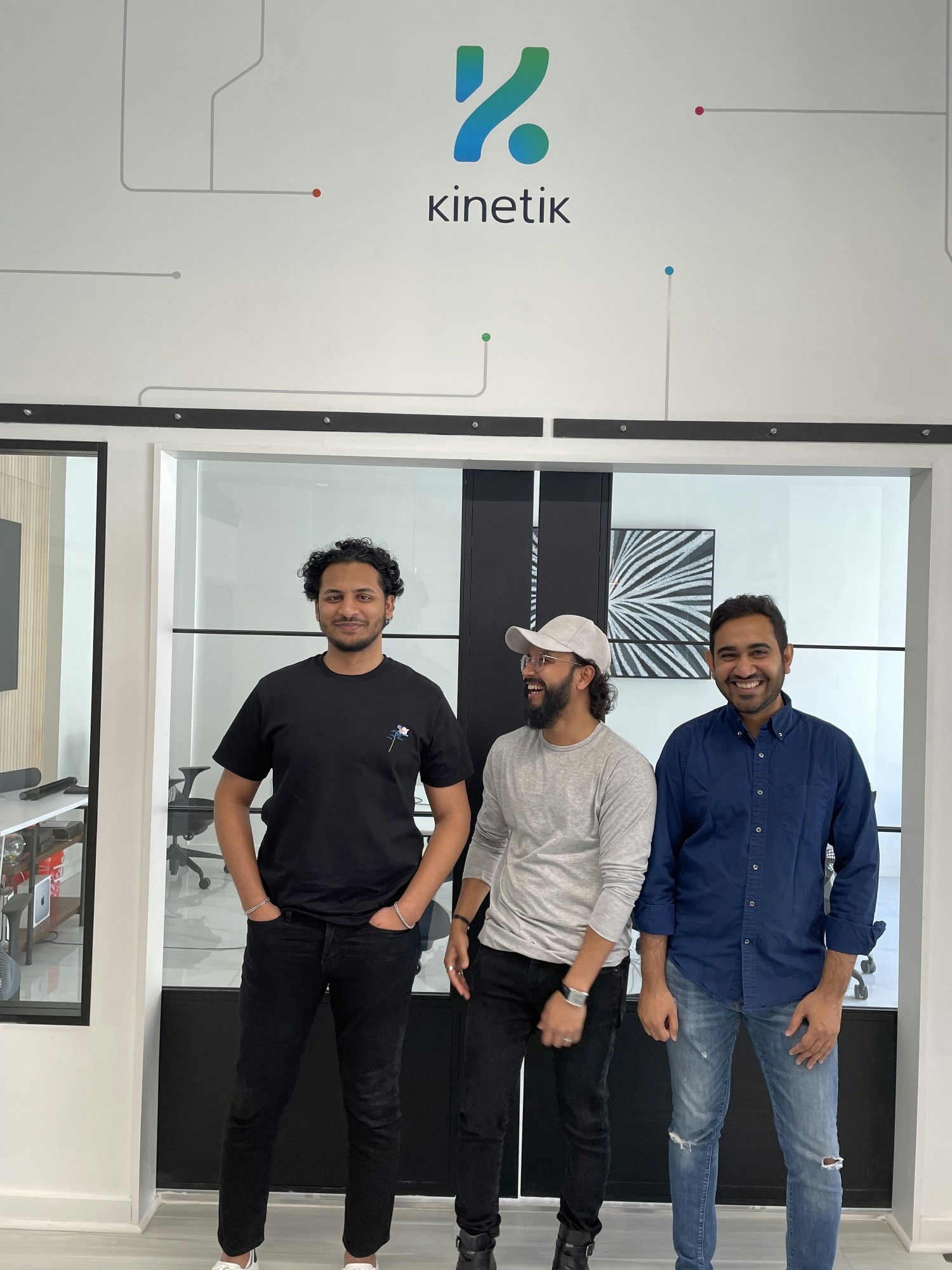 Kinetik Co-founders Atif Hussain (l), Sufian Chowdhury (c), and Mahbub Rahman (r)